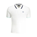 La Martina White Cotton Polo Shirt LA-30436-L-FBB-378