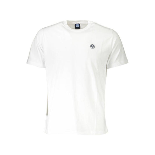 North Sails White Cotton Men T-Shirt NO-37670-XL