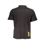 La Martina Elegant Black Cotton Polo Shirt Regular Fit LA-23081-S