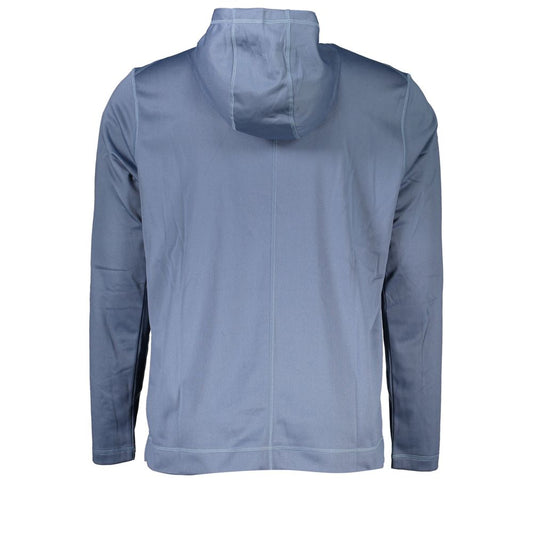 Calvin Klein Elegant Blue Hooded Sweatshirt - Men's Sports Chic CA-27230-S