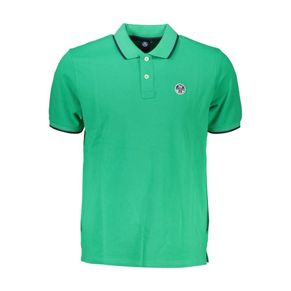 North Sails Green Cotton Polo Shirt NO-27350-S