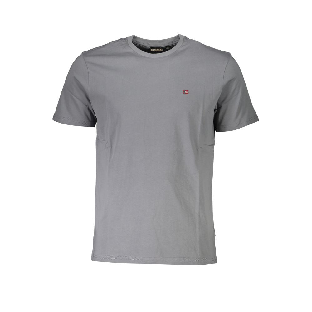 Napapijri Brown Cotton Men T-Shirt NA-28170-S