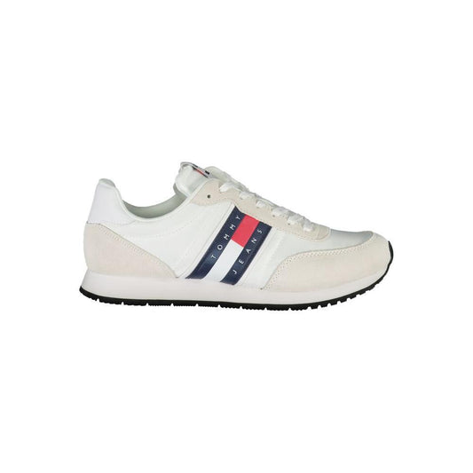 Tommy Hilfiger Sleek White Sneakers with Contrasting Details