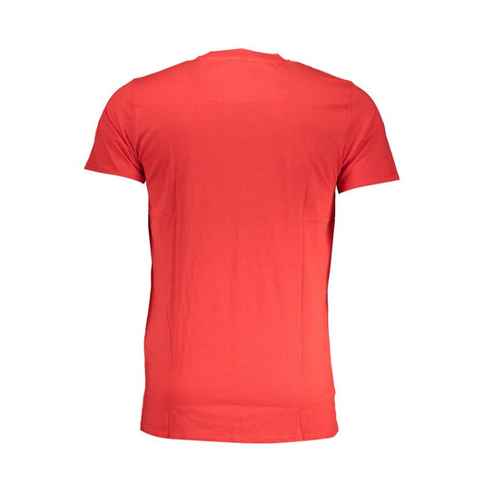 Cavalli Class Red Cotton T-Shirt CA-28615-L