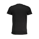 Cavalli Class Black Cotton T-Shirt CA-28621-XL