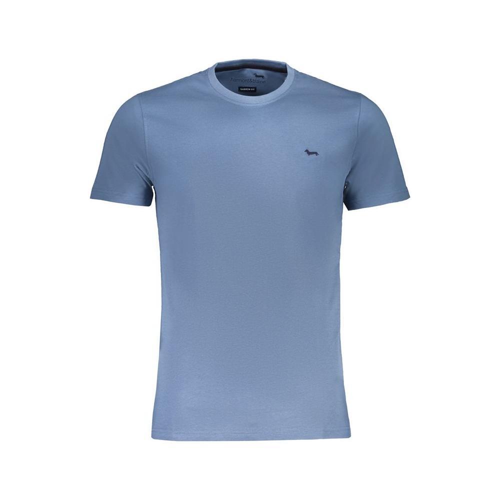Harmont & Blaine Blue Cotton T-Shirt HA-29111-XL