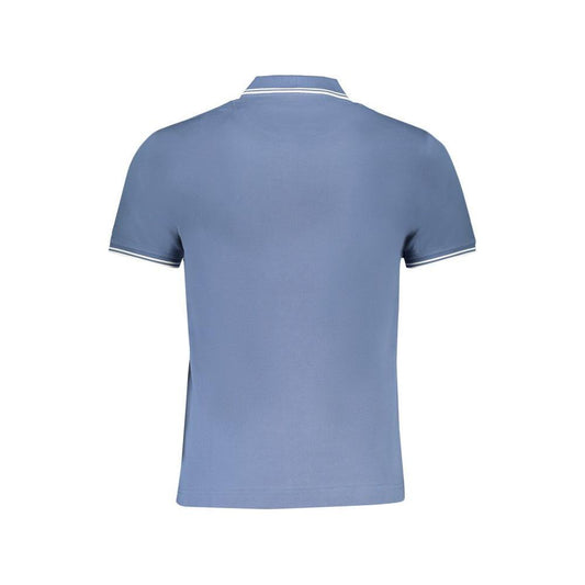 Harmont & Blaine Blue Cotton Polo Shirt HA-29113-S