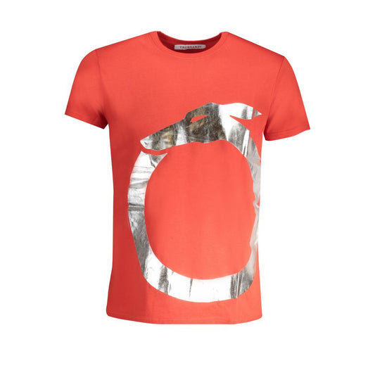 Trussardi Red Cotton T-Shirt TR-30143-S