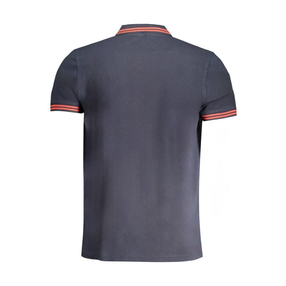 Cavalli Class Blue Cotton Polo Shirt CA-30270-M