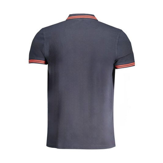 Cavalli Class Blue Cotton Polo Shirt CA-30270-M