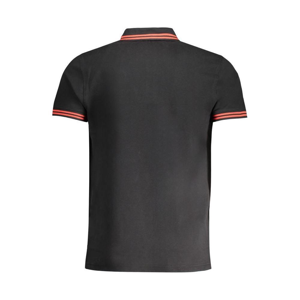 Cavalli Class Black Cotton Polo Shirt CA-30274-L