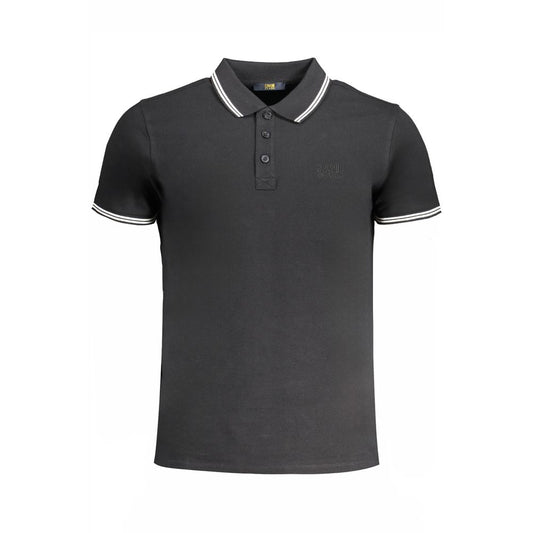 Cavalli Class Black Cotton Polo Shirt CA-31312-M