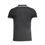 Cavalli Class Black Cotton Polo Shirt CA-31312-M
