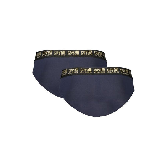 Cavalli Class Blue Cotton Mens Underwear CA-32607-S