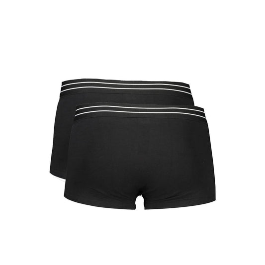 Cavalli Class Black Cotton Men Boxer CA-32611-S