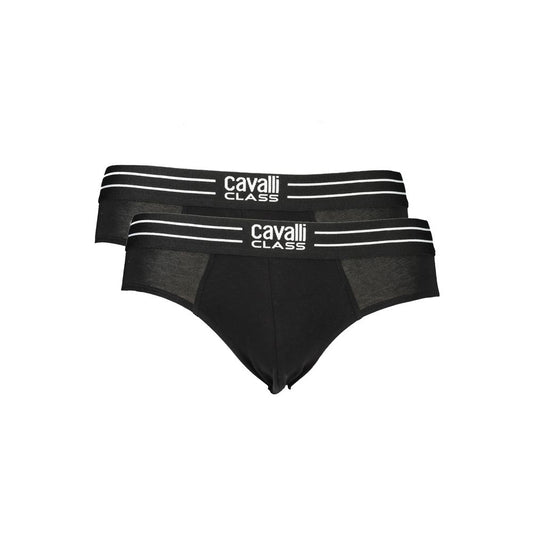 Cavalli Class Black Cotton Men Underwear CA-32710-S