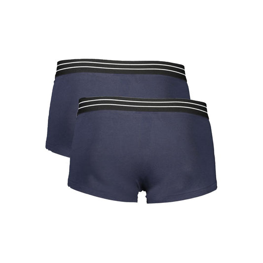 Cavalli Class Blue Cotton Men Boxer CA-32715-S
