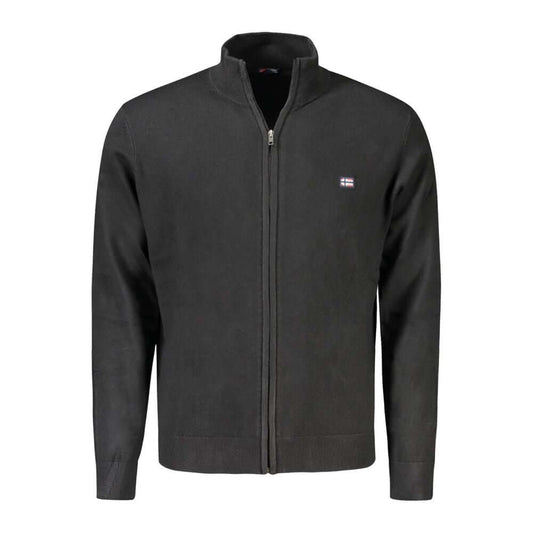 Norway 1963 Black Polyamide Men Cardigan NO-33172-XL