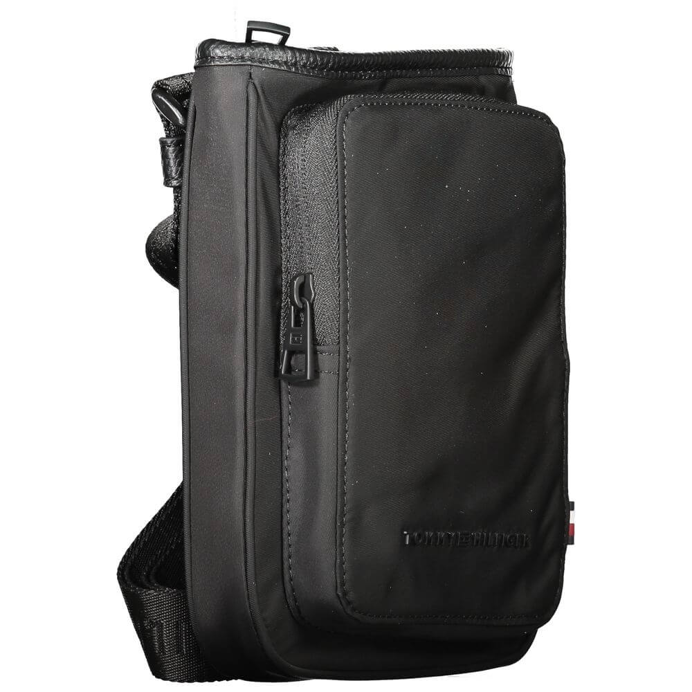 Front view with bag zipped and handles upright.