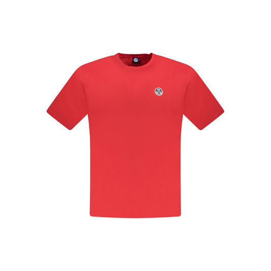 North Sails Red Cotton Men T-Shirt NO-33739-S