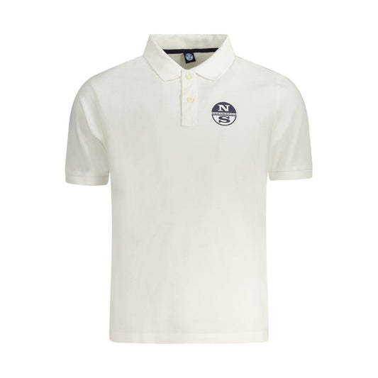 North Sails White Cotton Men Polo NO-33977-S
