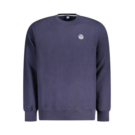 North Sails Blue Cotton Men Sweater NO-33994-S