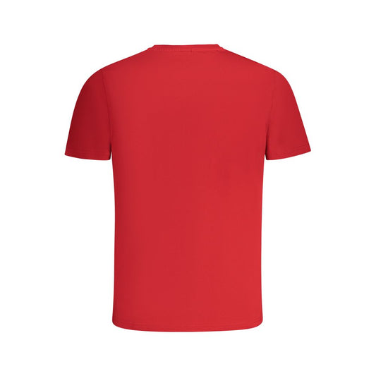 North Sails Red Cotton Men T-Shirt NO-34000-M