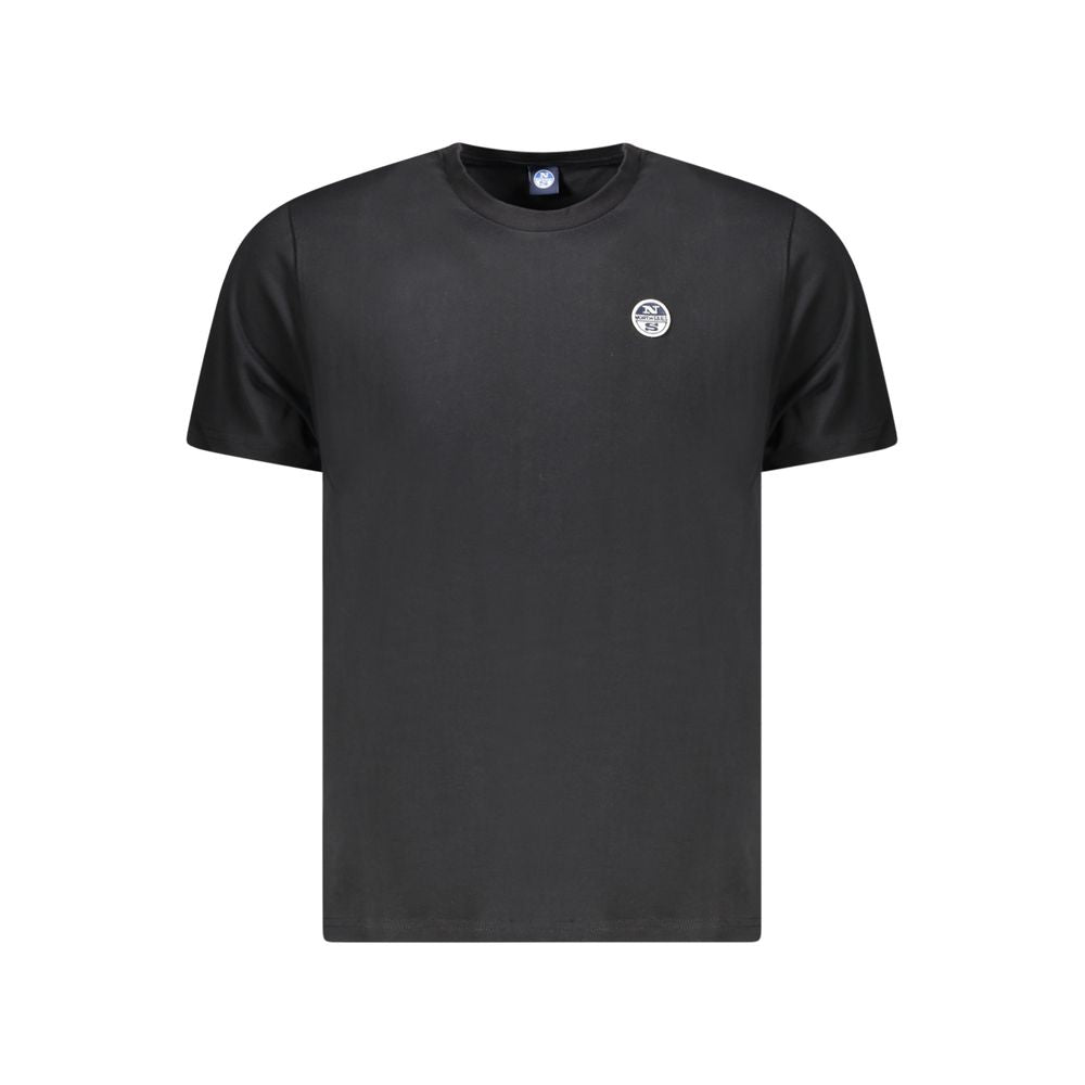 North Sails Black Cotton Men T-Shirt NO-34356-S
