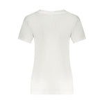 Calvin Klein White Cotton Women T-Shirt CA-34459-L