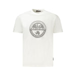 Napapijri White Cotton Men T-Shirt NA-35896-M