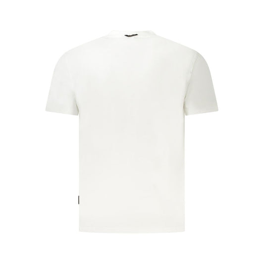 Napapijri White Cotton Men T-Shirt NA-35896-M