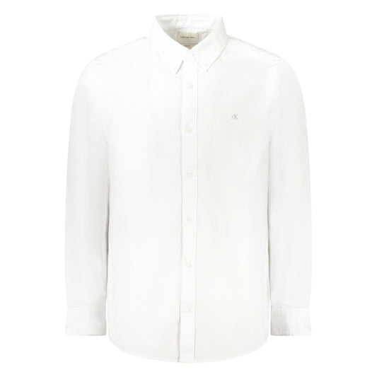 Calvin Klein White Cotton Men Shirt CA-36013-S