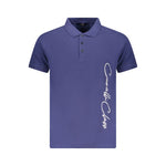 Cavalli Class Blue Cotton Men Polo Shirt CA-36661-L