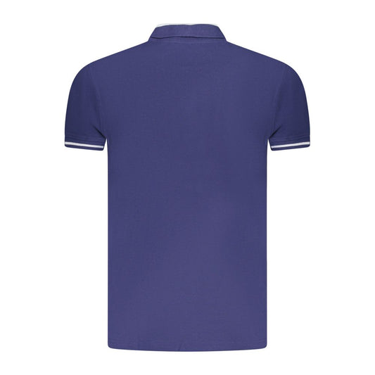 Cavalli Class Blue Cotton Men Polo Shirt CA-36682-M