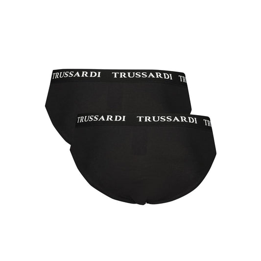 Trussardi Black Cotton Men Underwear Pack TR-36726-M
