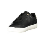 Tommy Hilfiger Black Leather Women Sneaker TO-36751-EU36/US6