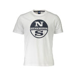 North Sails White Cotton Men T-Shirt NO-36909-M