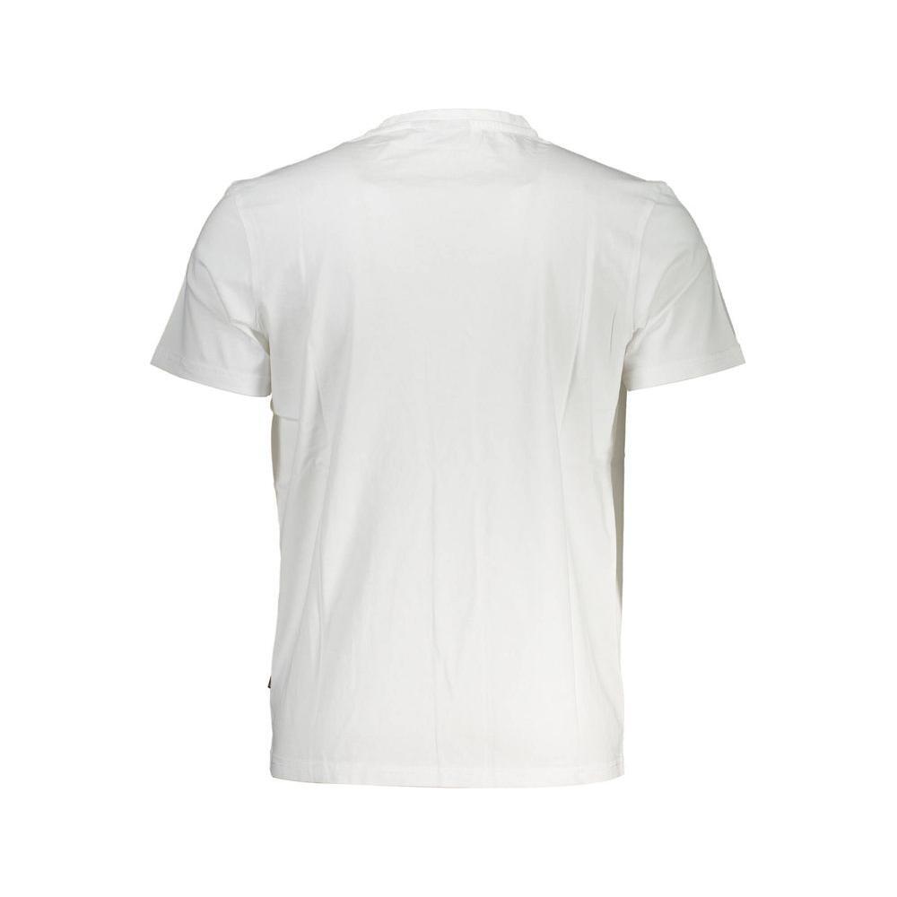 Napapijri White Cotton Men T-Shirt NA-37114-S