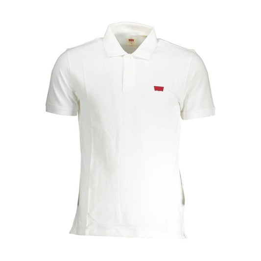 Levi's White Cotton Men Polo LE-37190-XL