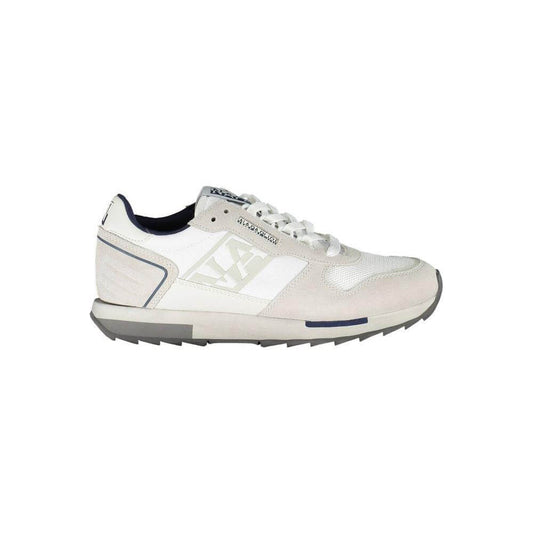 Napapijri White Leather Men Sneaker NA-37219-EU44/US11