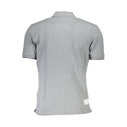 La Martina Gray Cotton Polo Shirt