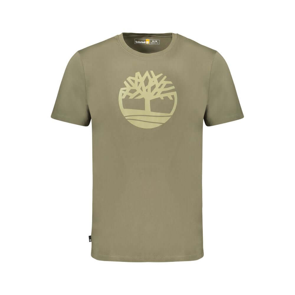 Timberland Green Cotton Men T-Shirt TI-37503-S