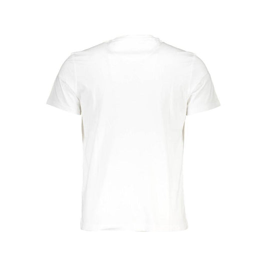 La Martina White Cotton Men T-Shirt LA-37747-M
