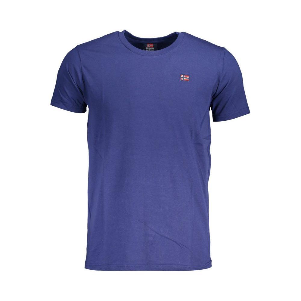 Norway 1963 Blue Cotton Men T-Shirt NO-37777-L