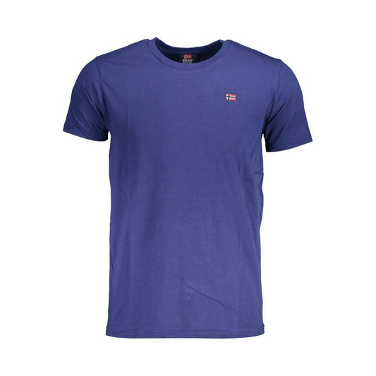 Norway 1963 Blue Cotton Men T-Shirt NO-37777-L
