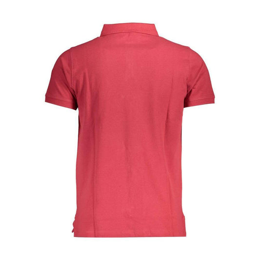 Norway 1963 Red Cotton Men Polo Shirt NO-38086-M