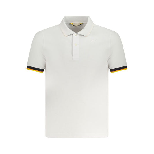 K-WAY White Cotton Polo Shirt KW-38381-S
