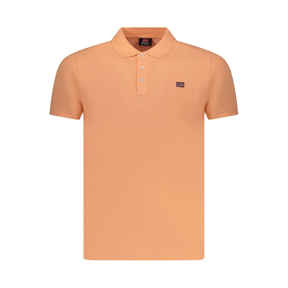 Norway 1963 Pink Cotton Men Polo Shirt NO-38536-S