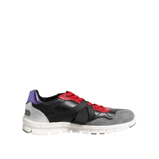 Dolce & Gabbana Multicolor Lace Up Low Top Men Sneakers Shoes MV7332-41