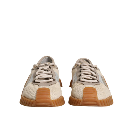 Dolce & Gabbana Multicolor Lace Up Low Top NS1 Sneakers Shoes MV7351-44
